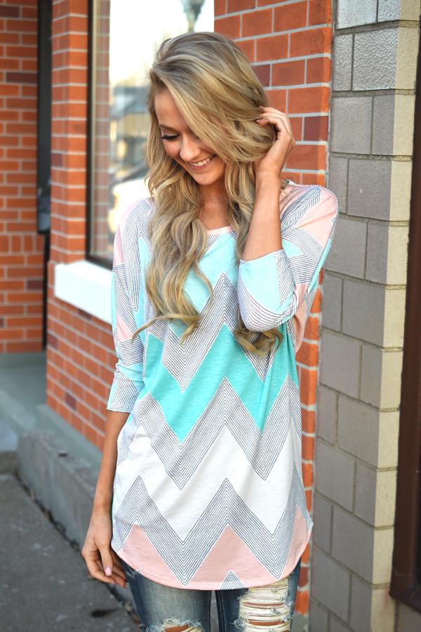 Open Season Tunic Top ~ Mint - Image 3