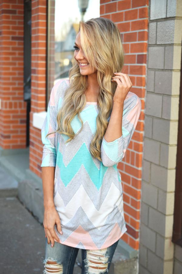 Open Season Tunic Top ~ Mint - Image 4