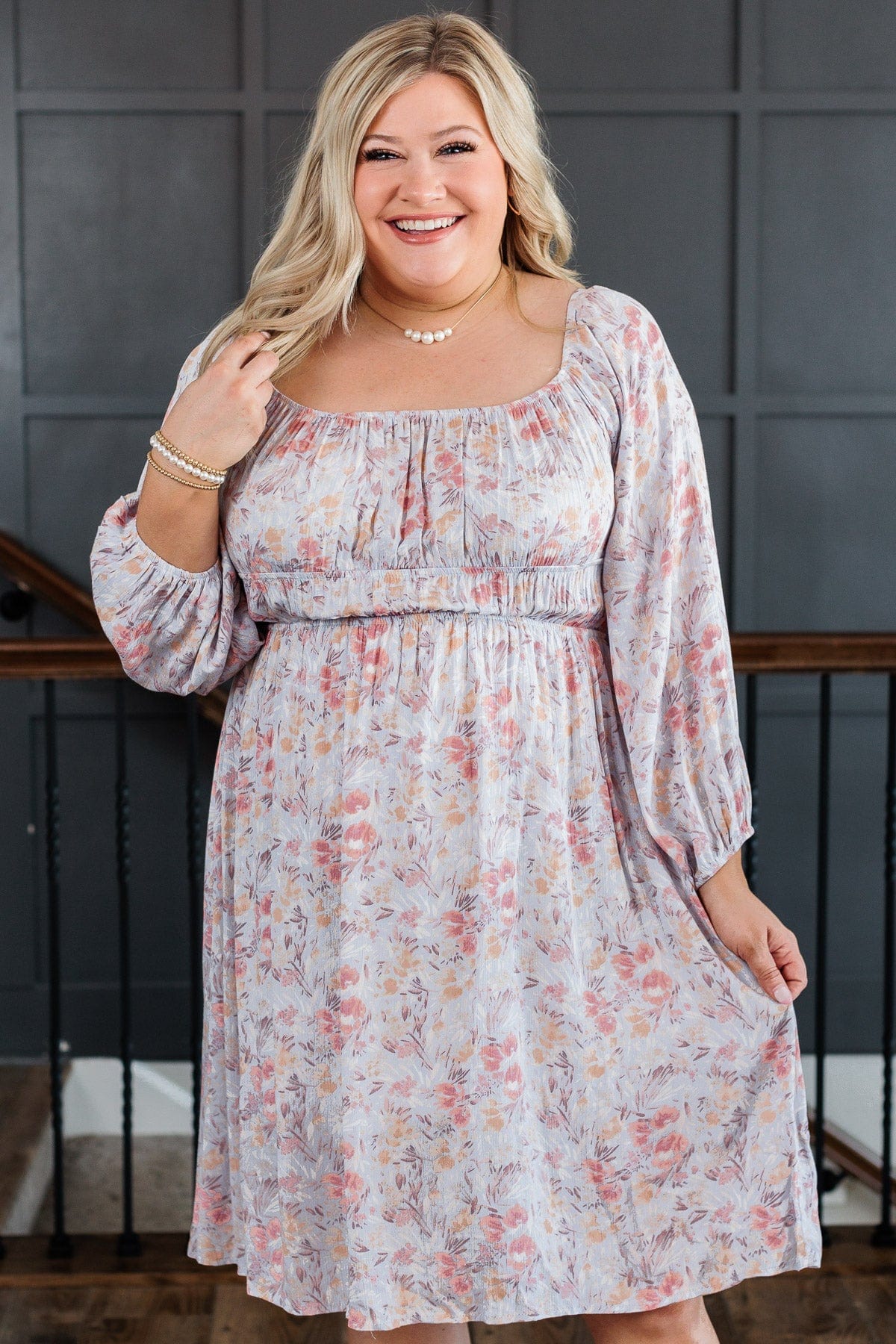 Our Last Dance Long Sleeve Dress- Dusty Lilac - Image 5