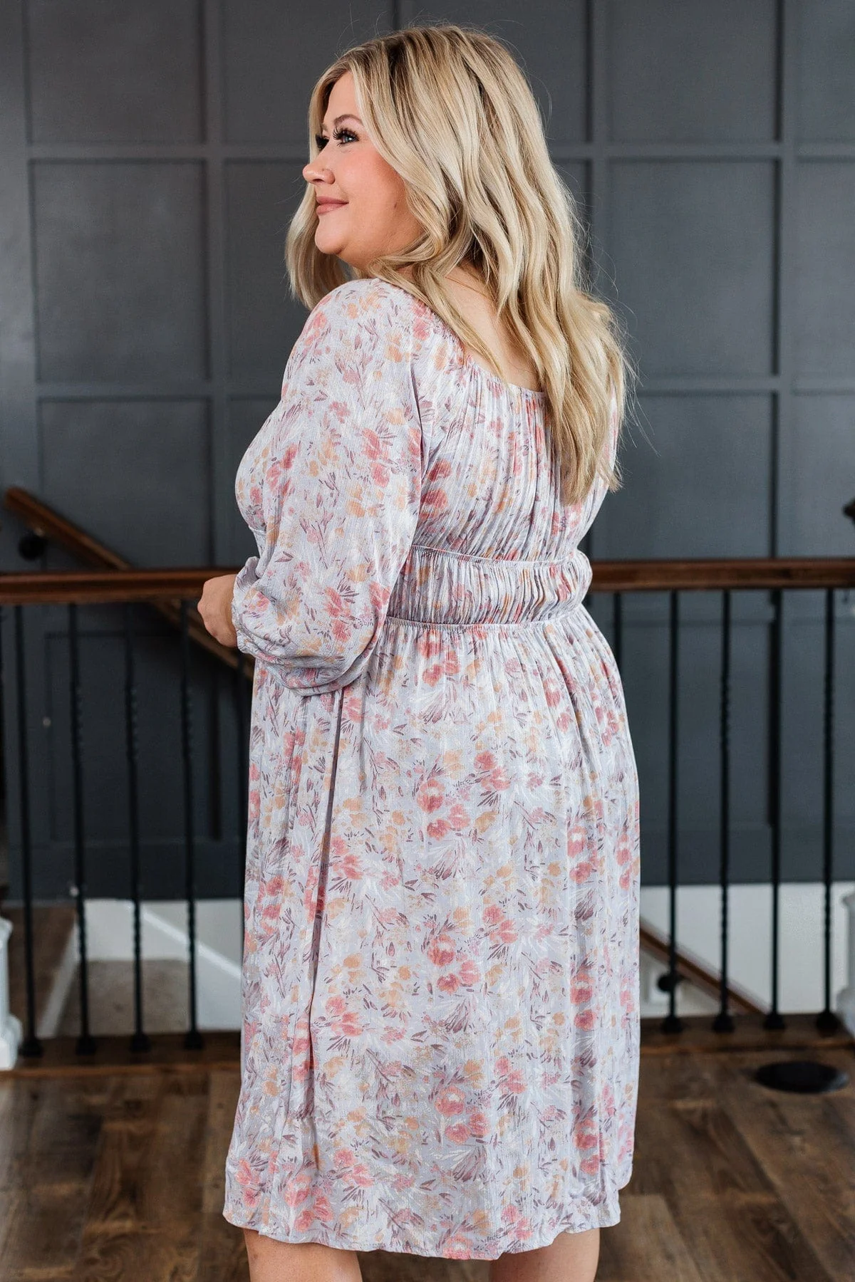 Our Last Dance Long Sleeve Dress- Dusty Lilac - Image 7