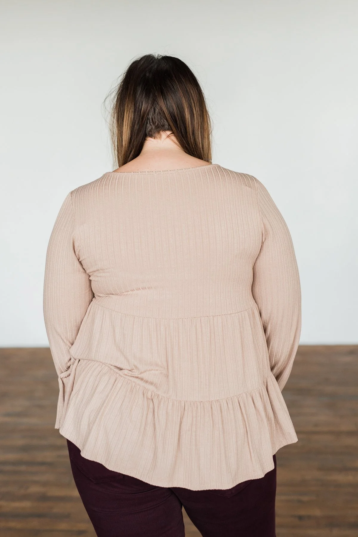 Our Sweet Love Babydoll Knit Top- Natural - Image 10
