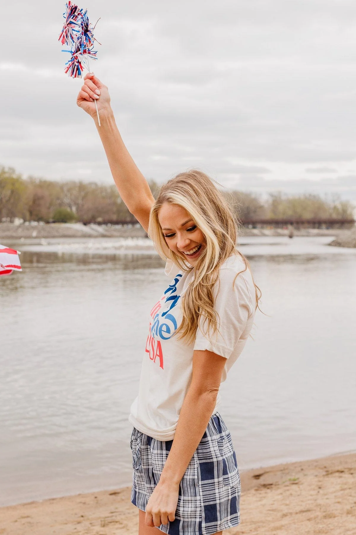"Party In The USA" Graphic Tee- Cream - Image 8