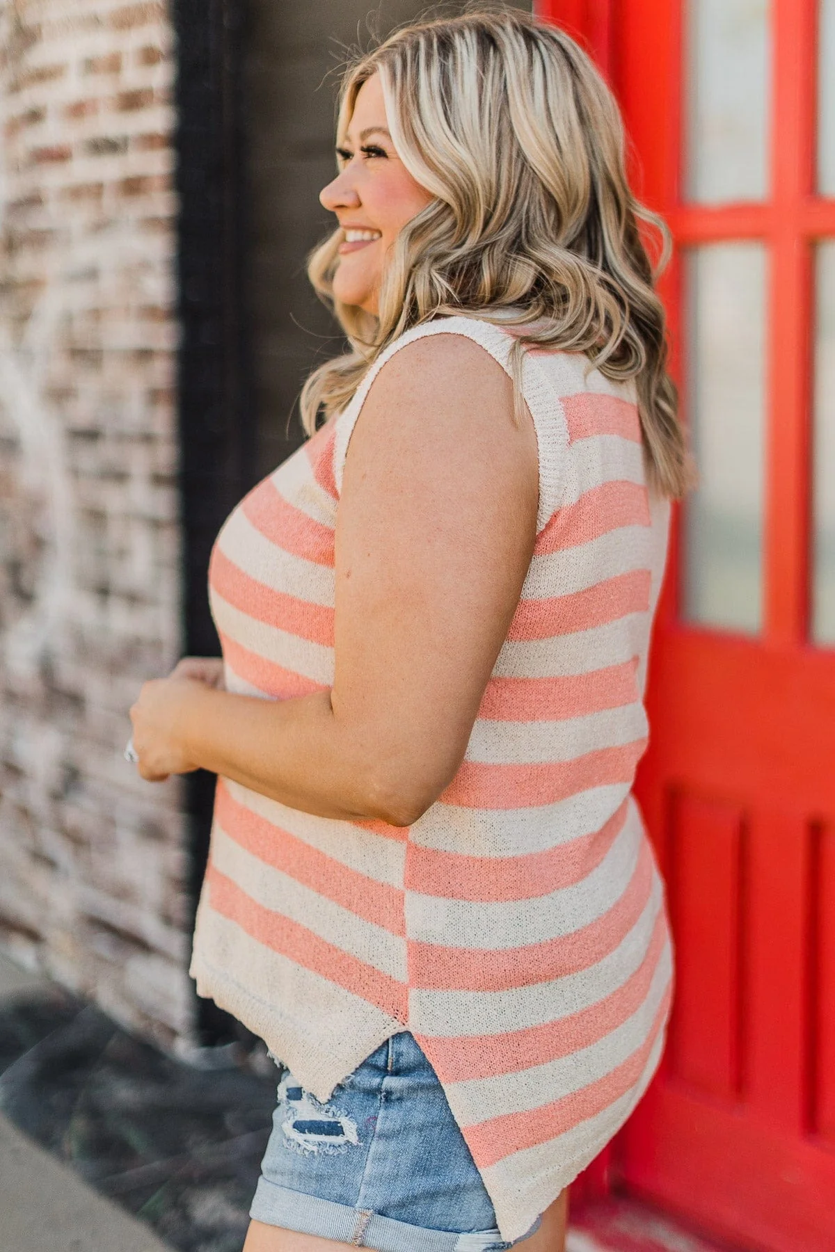 Patriotic Spirit Knit Top- Cream - Image 5
