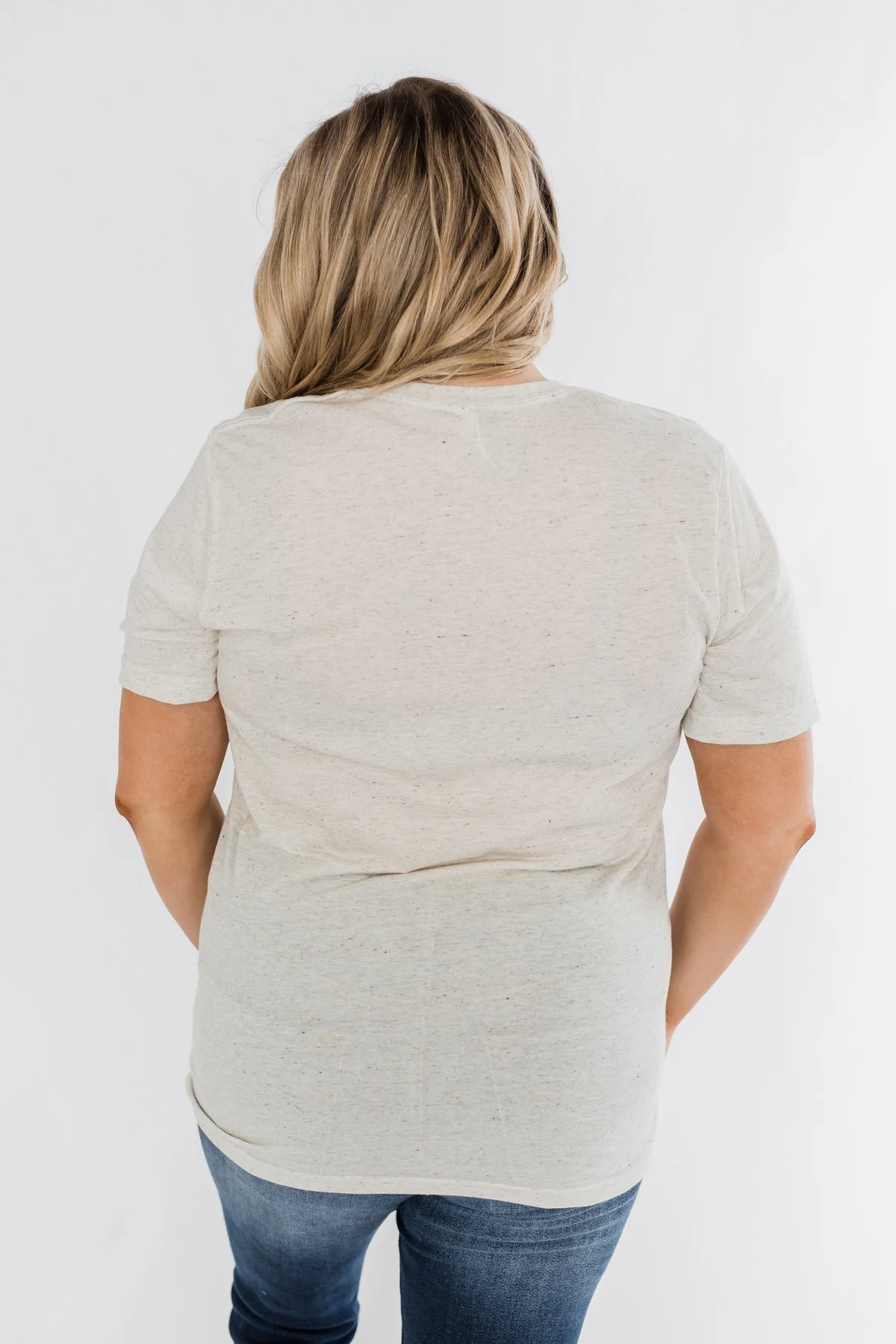 "Peace, Love, Sunshine" Graphic Tee- Oatmeal - Image 11