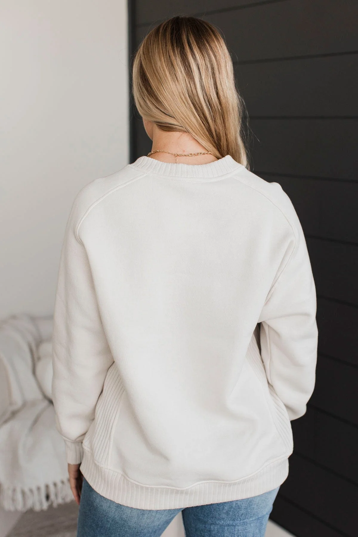 Peaceful Moments Pullover Top- Bone - Image 7