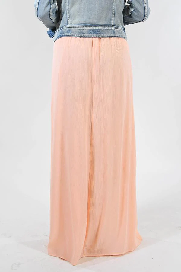 Peach Maxi Skirt - Image 6