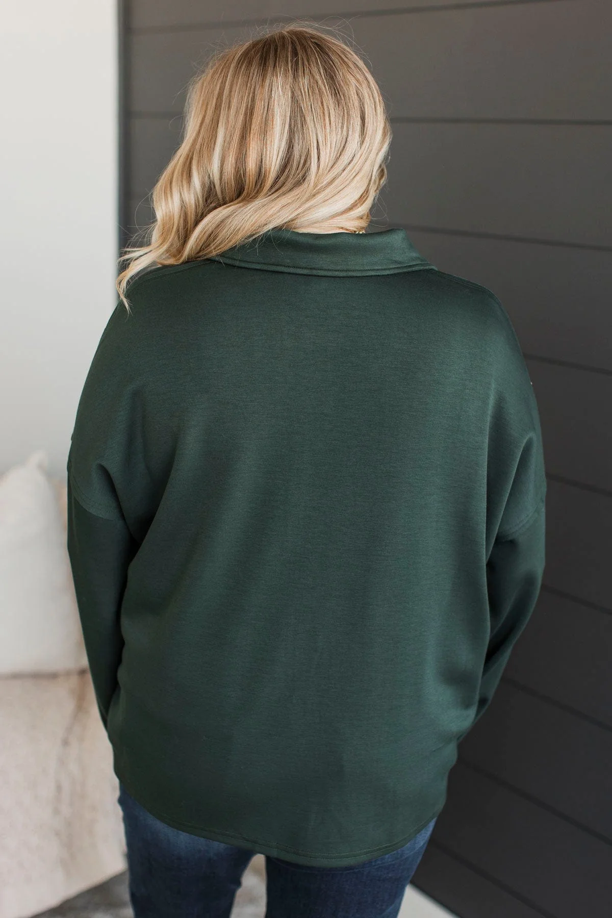 Pep In Your Step Pullover Top- Hunter Green - Image 8