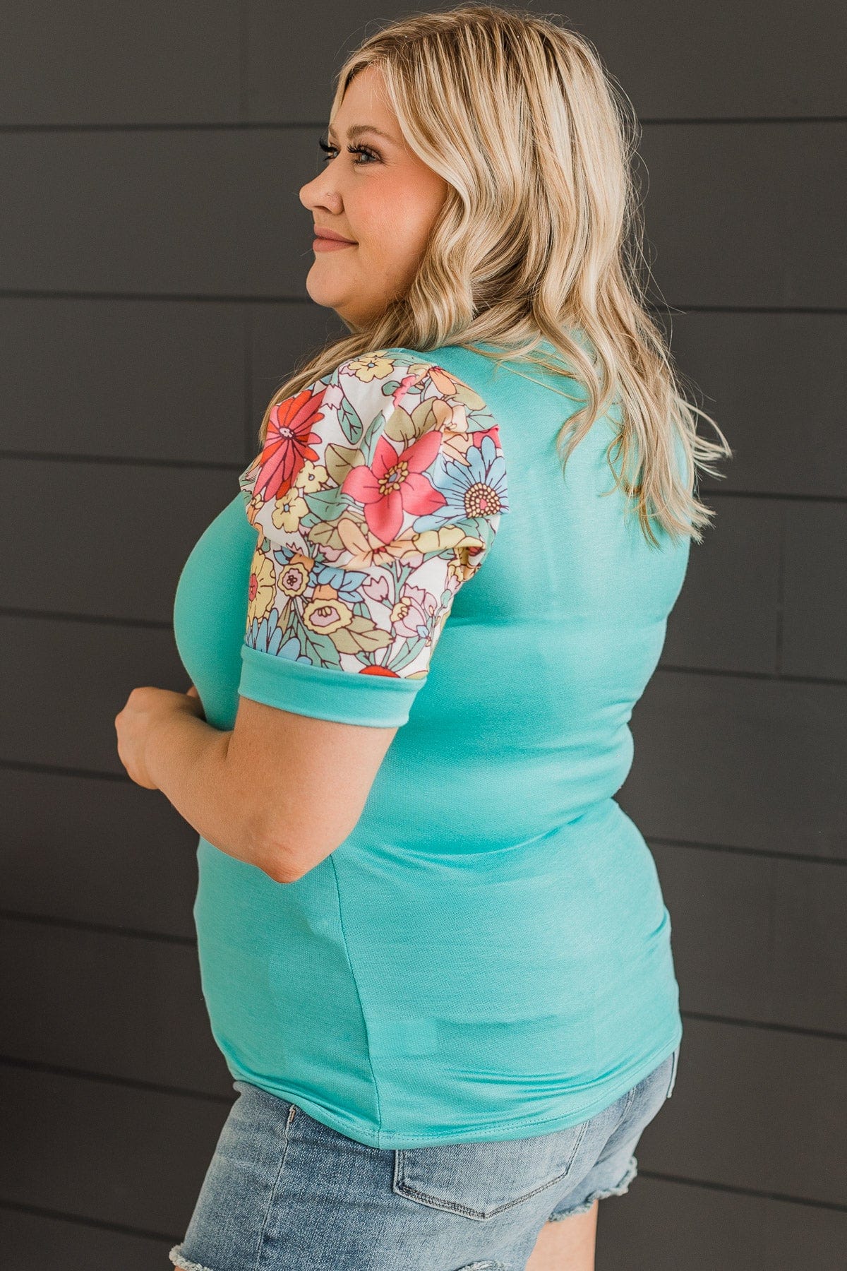 Perfect Opportunity Knit Top- Teal - Image 6