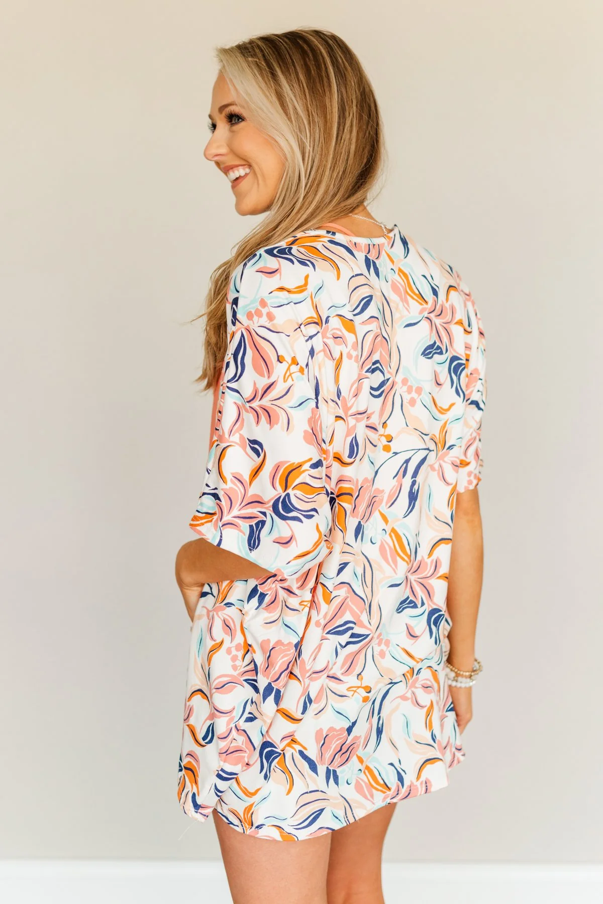 Picturing Paradise Tropical Kimono- Ivory - Image 8