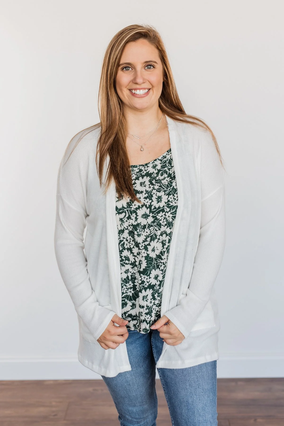 Pieces Of My Heart Floral Tank- Hunter Green - Image 8