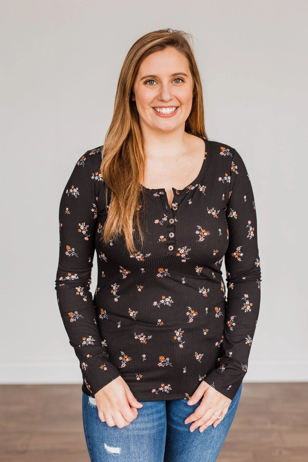 Piercing Beauty Long Sleeve Top- Black - Image 3