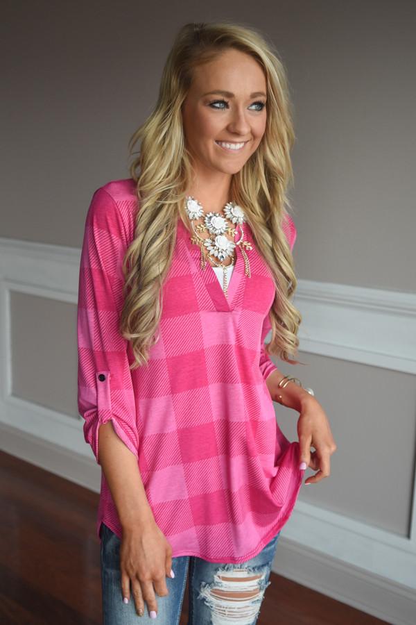 Pink Checker Top - Image 4