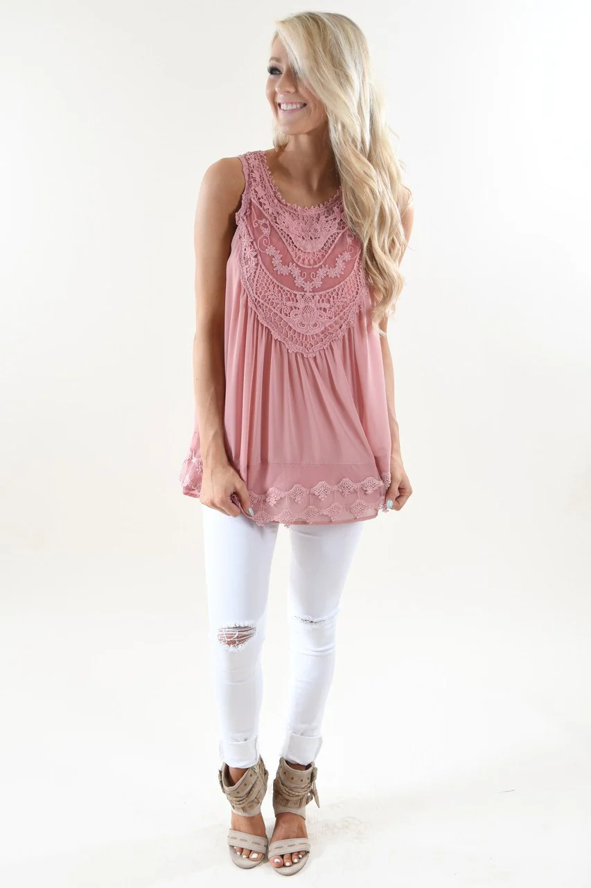 Pink Lace Top - Image 4