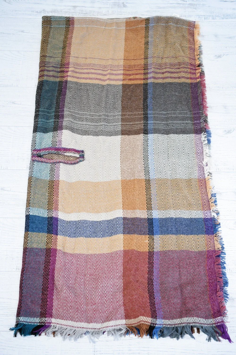 Pink & Purple Poncho Scarf - Image 6