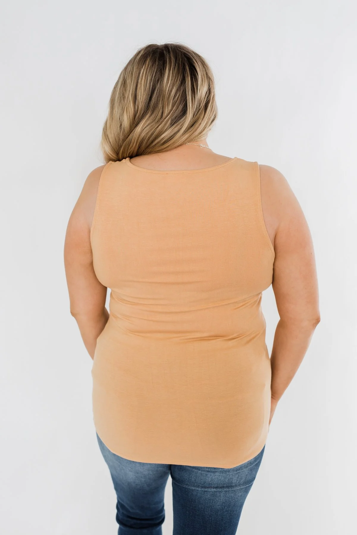 Places to Go Criss Cross Tank Top- Butterscotch - Image 9