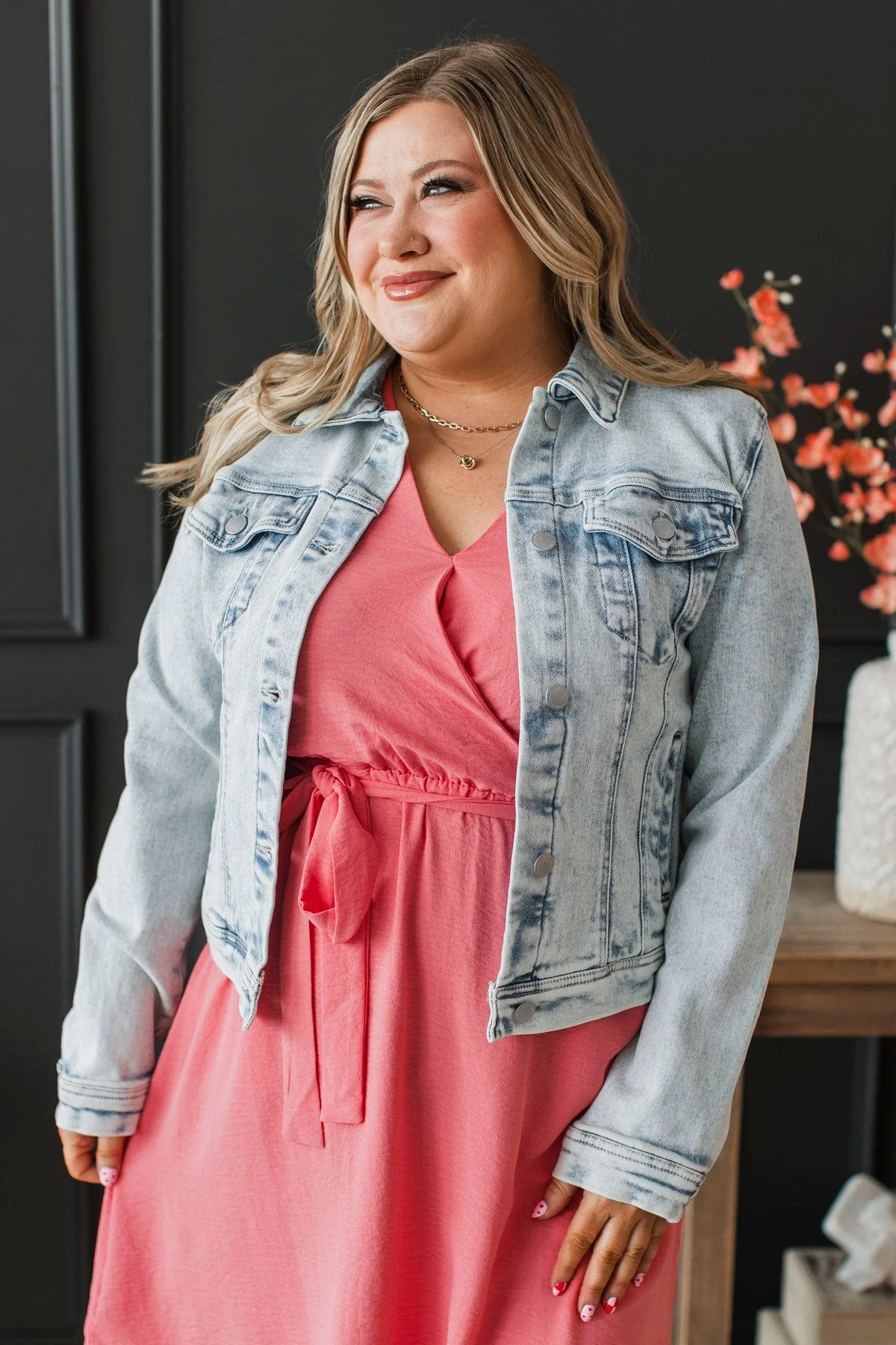 Places To Remember Denim Jacket- Light Acid Wash