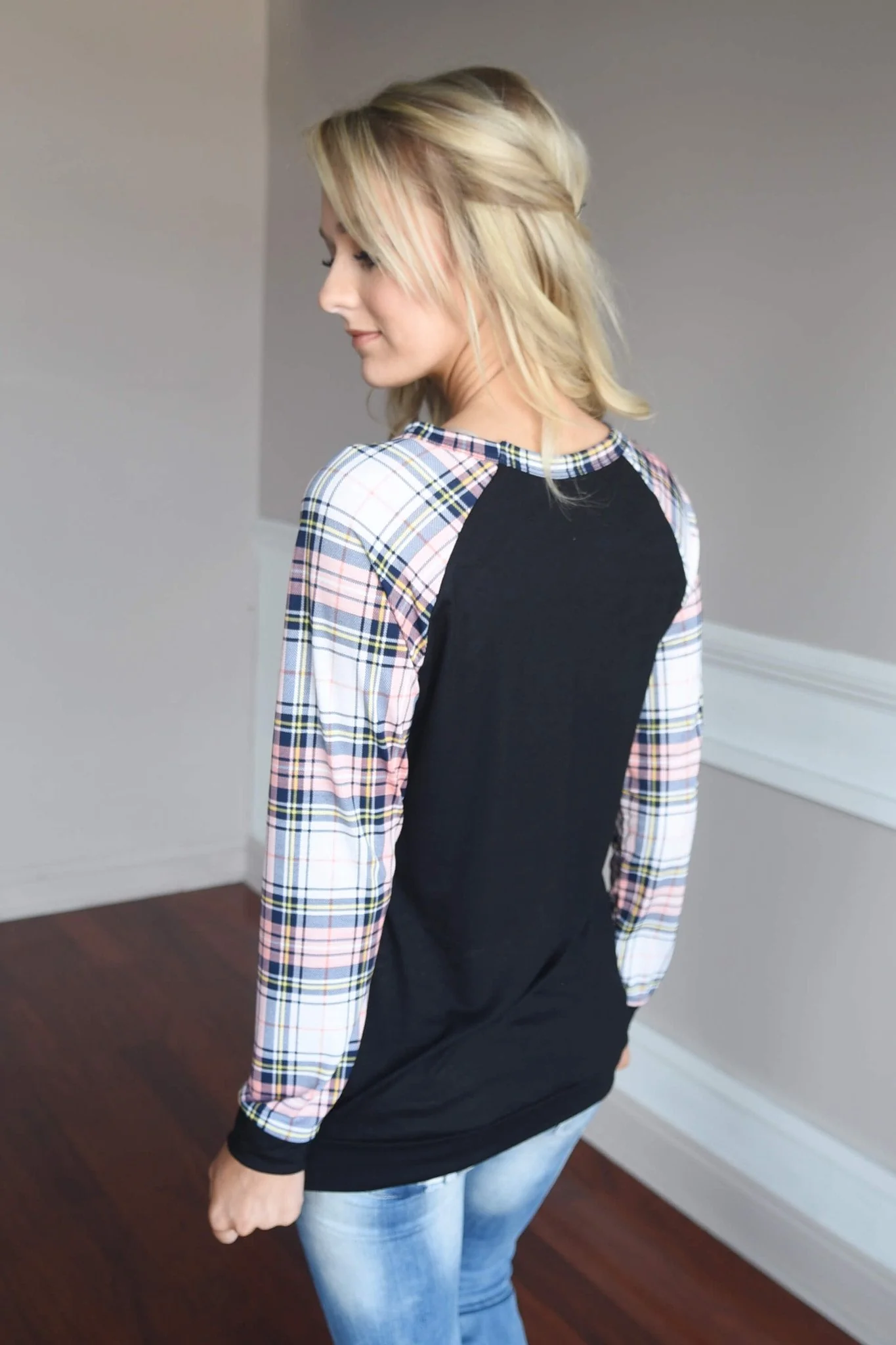 Plaid Glam Top ~ Pink - Image 6