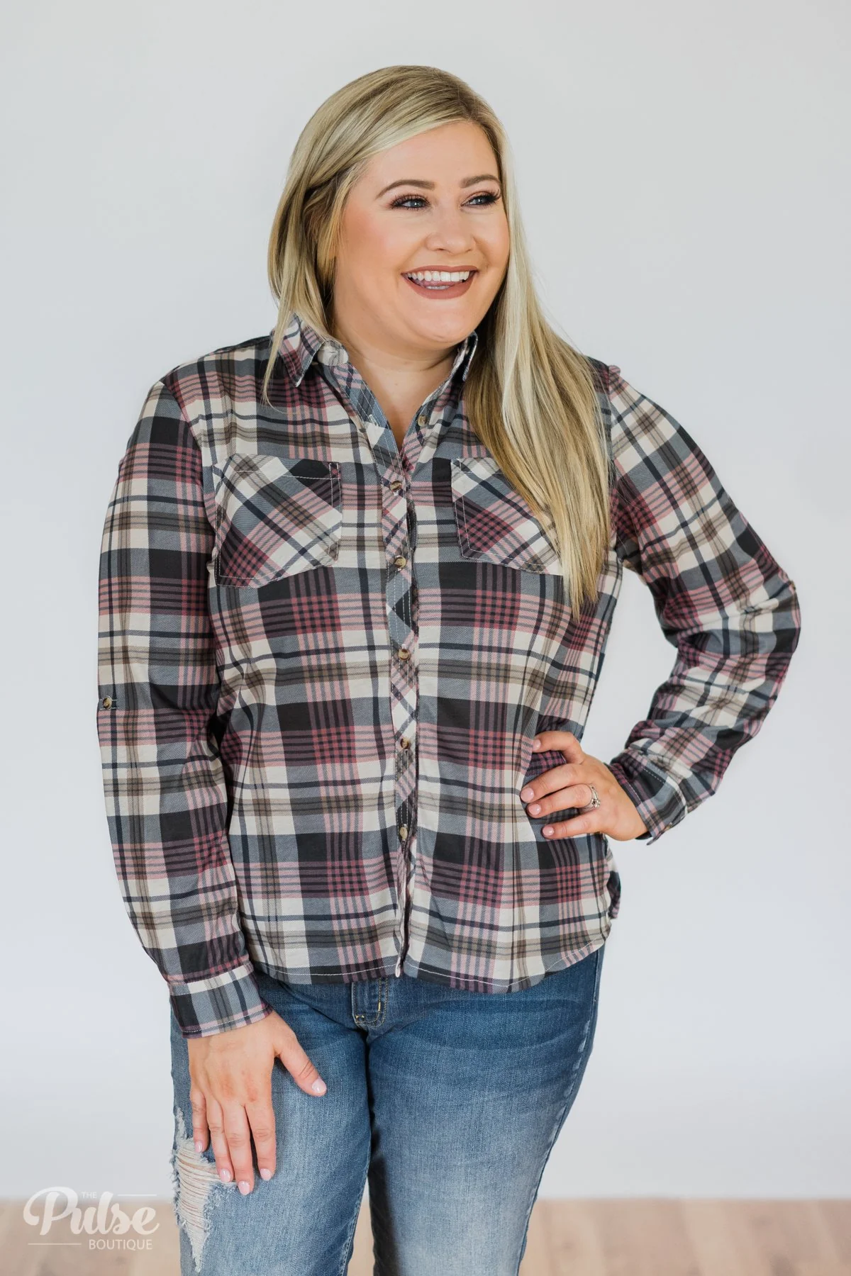 Plaid Perfection- Navy, Purple, & Olive - Image 2