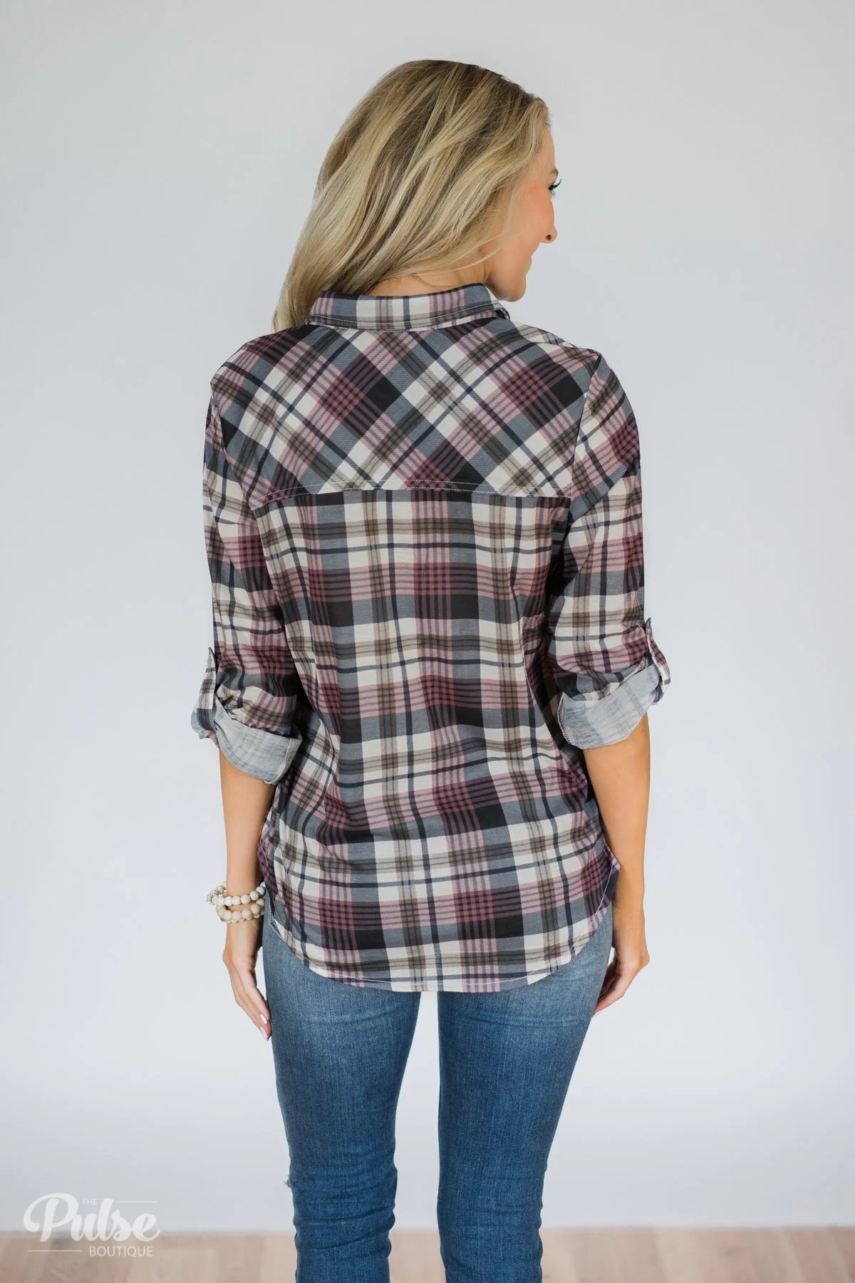 Plaid Perfection- Navy, Purple, & Olive - Image 9