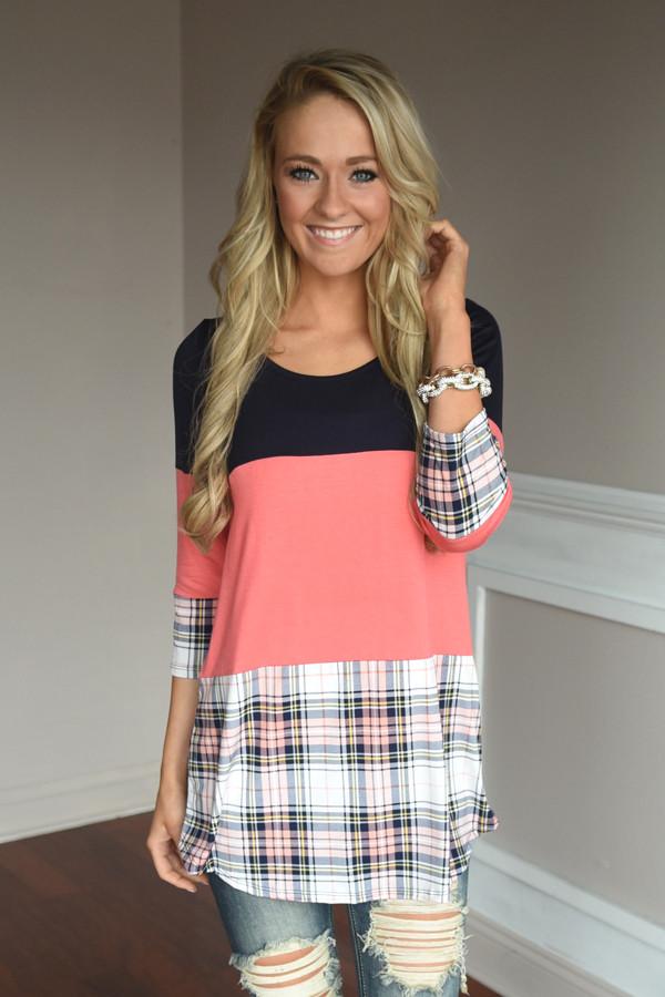 Plaid to Perfection ~ Coral