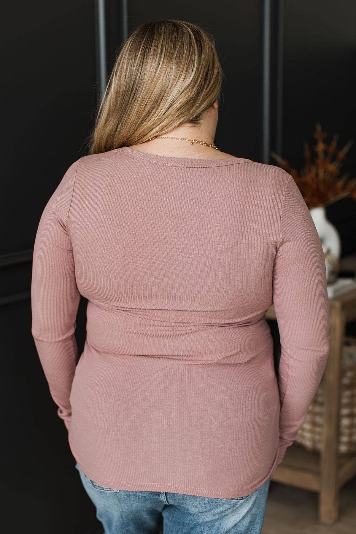 Play With My Heart Ruched Top- Dusty Rose - Image 8