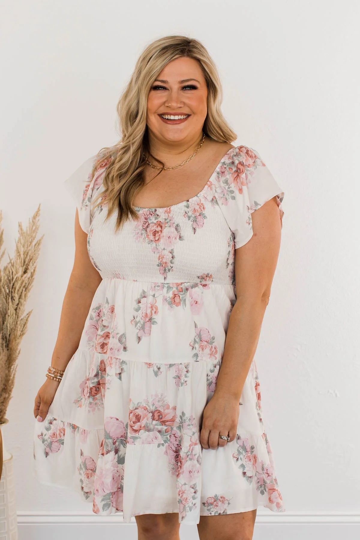 Pleasant Afternoon Mini Dress- Ivory - Image 6