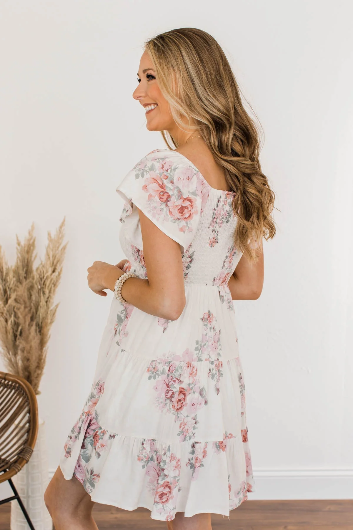 Pleasant Afternoon Mini Dress- Ivory - Image 7