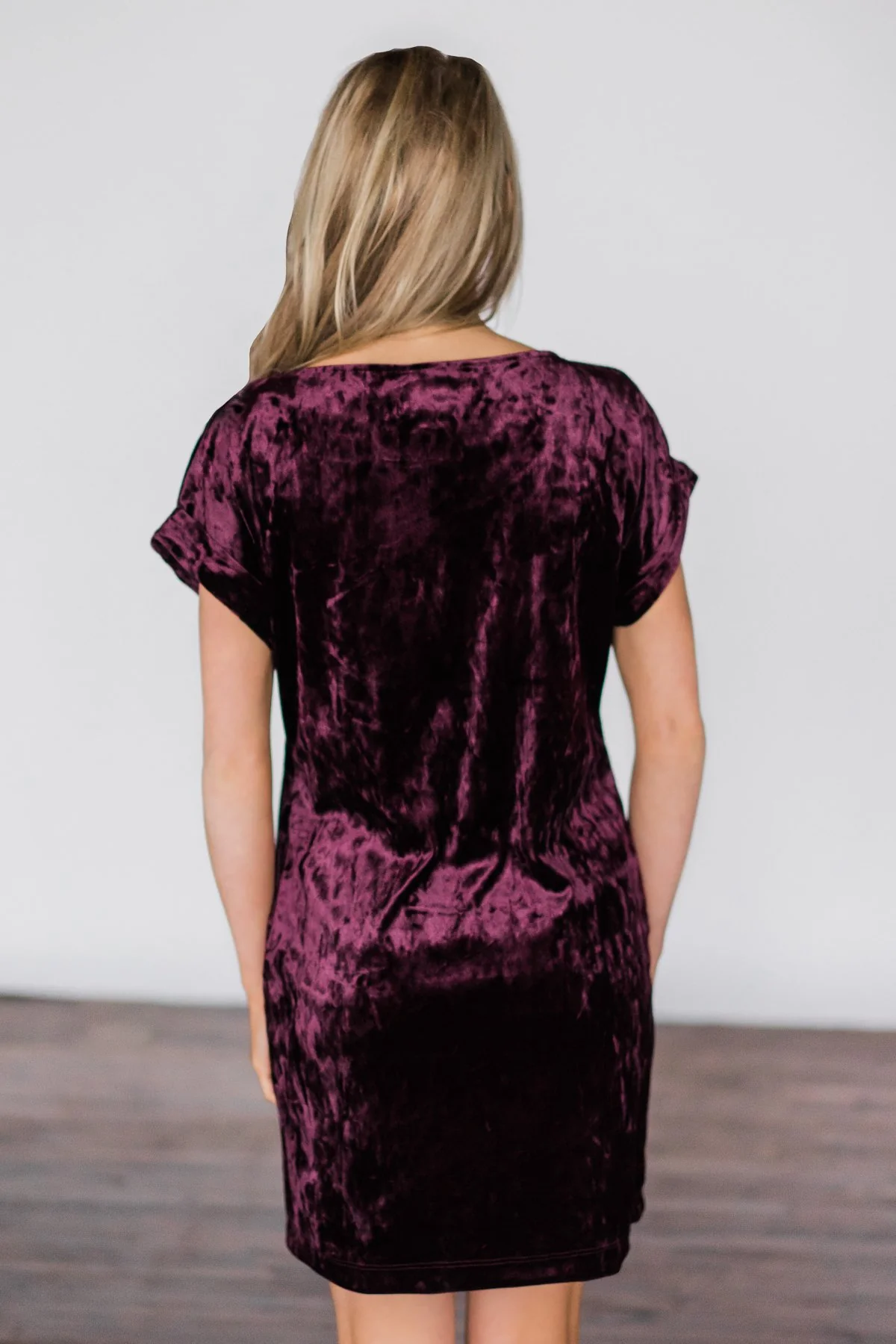 Plum Velvet Dress - Image 5
