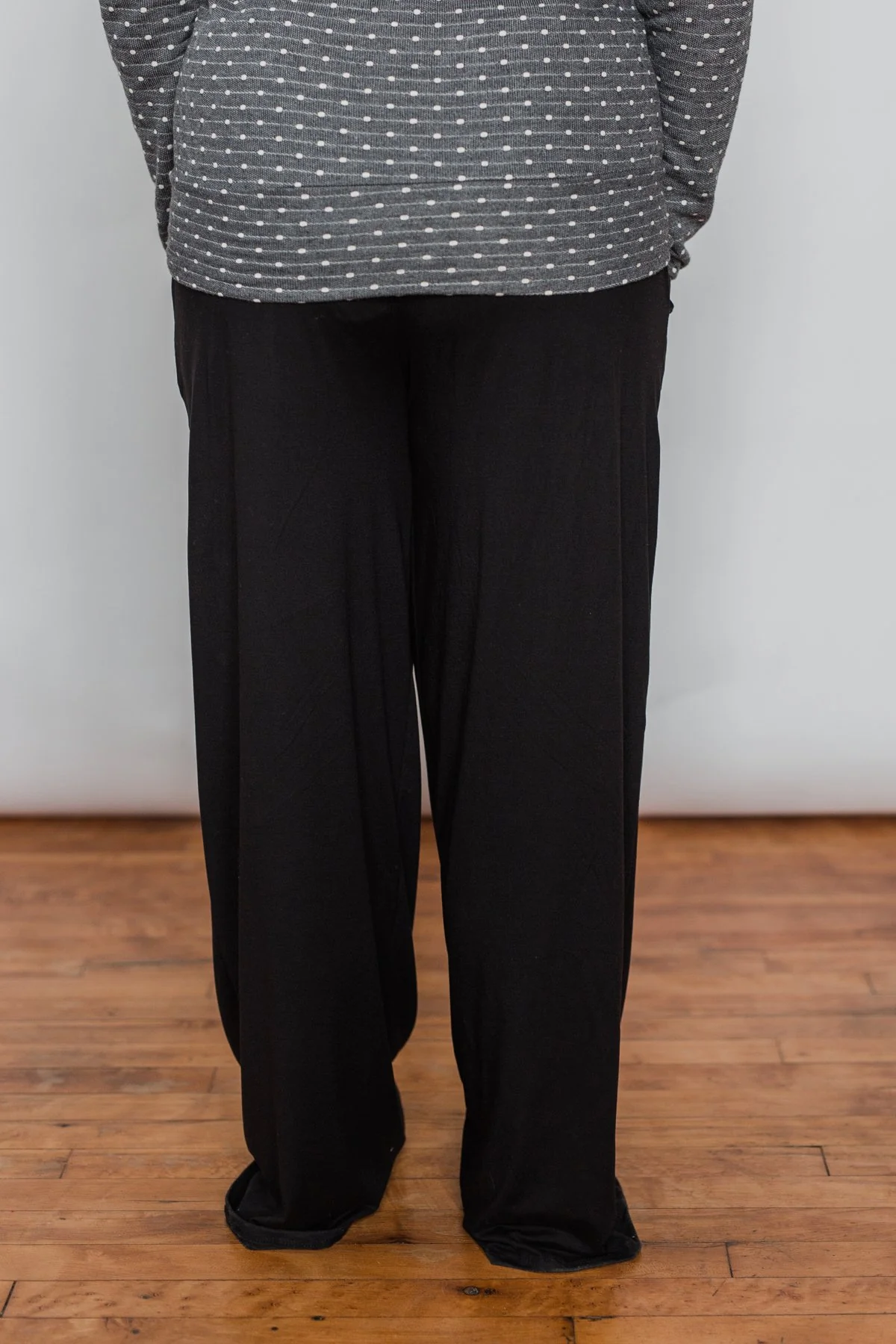 Pocket Lounge Pants - Solid Black - Image 7