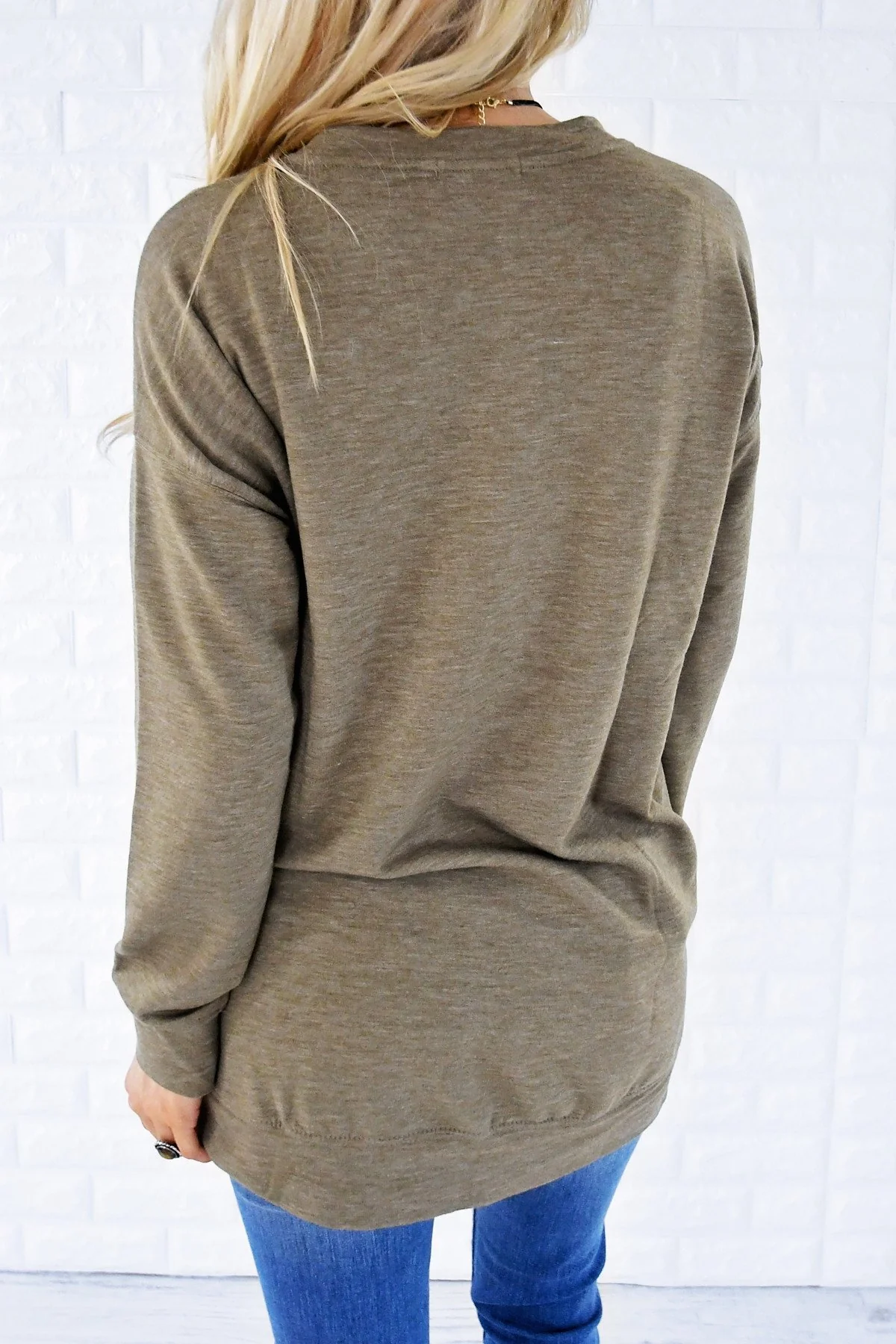 Pocket Sweater - Olive - Image 6