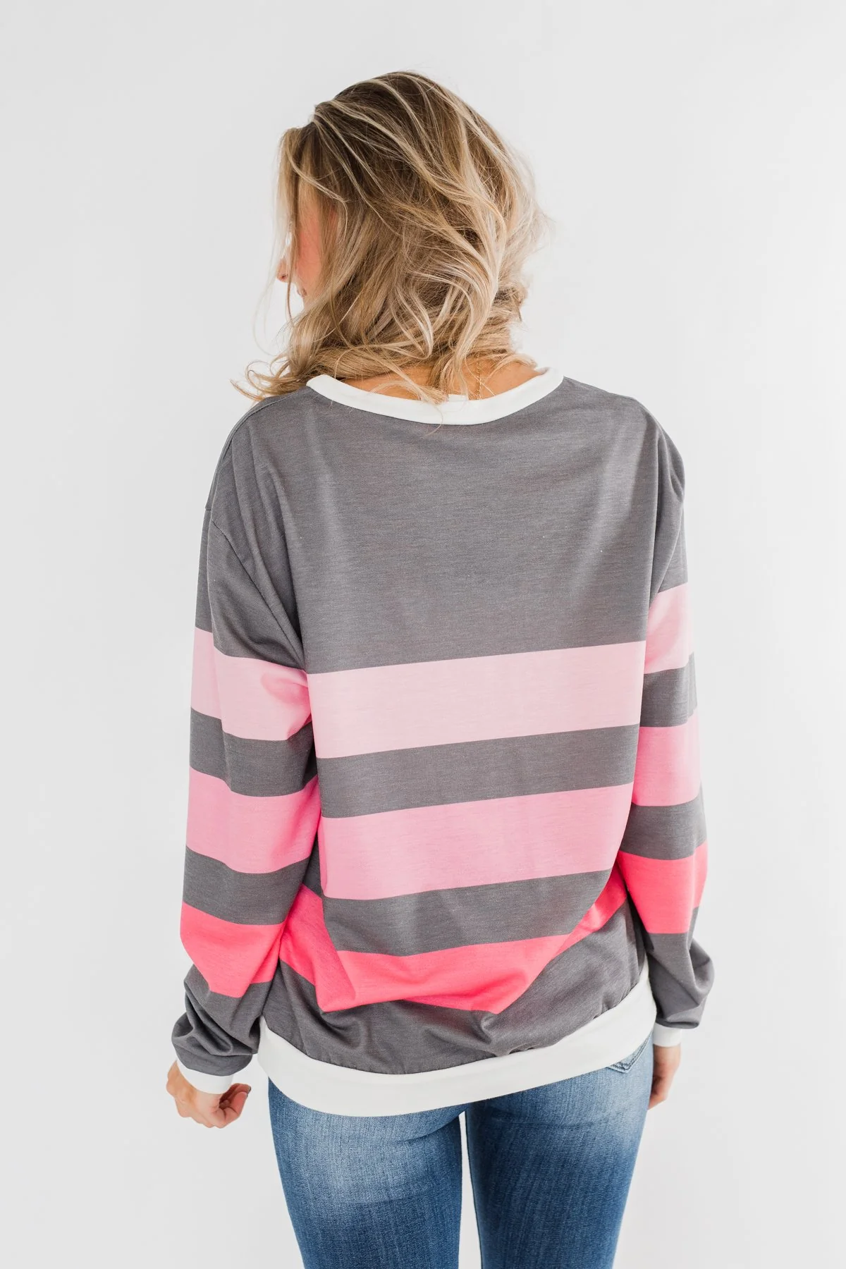 Pink Dreams Striped Top - Image 15