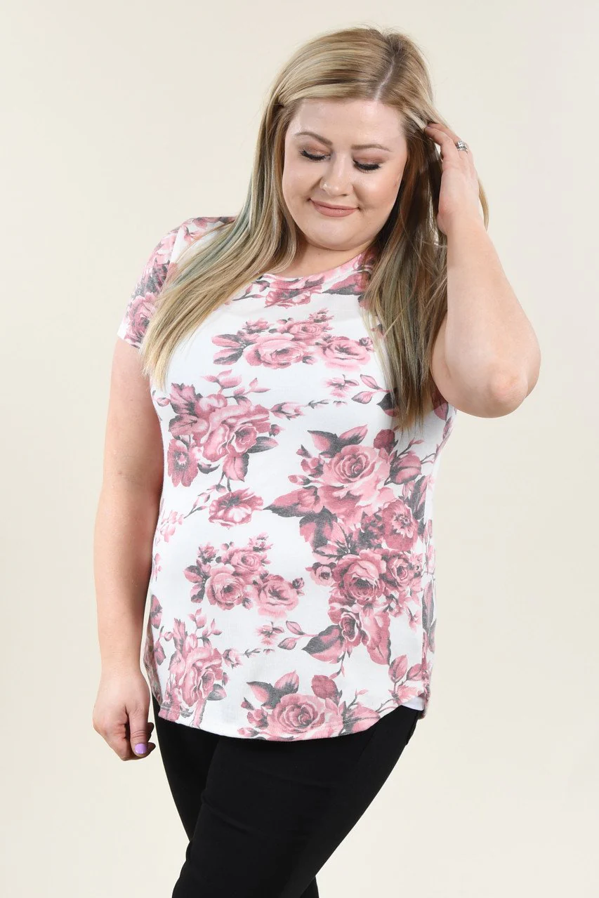 Pretty as a Picture Pink Floral Top - Image 2