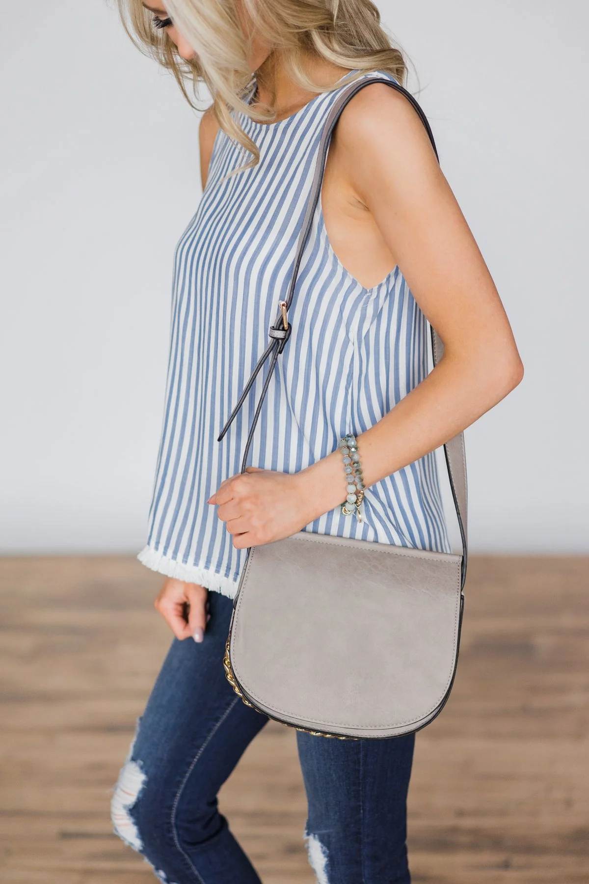 Pretty Little Crossbody Purse - Light Smoke - Image 4