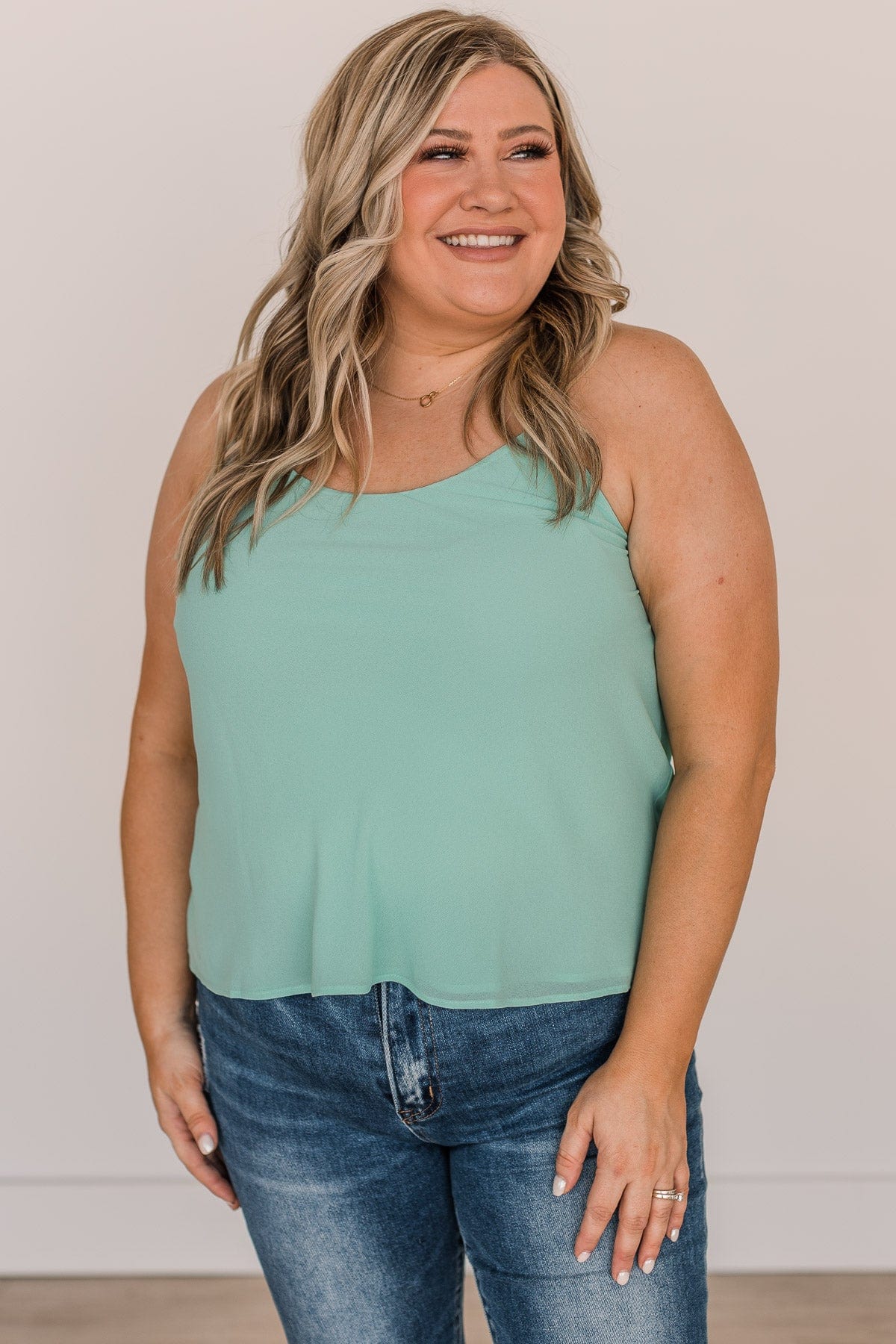 Promise Of Love Tank Top- Mint - Image 3