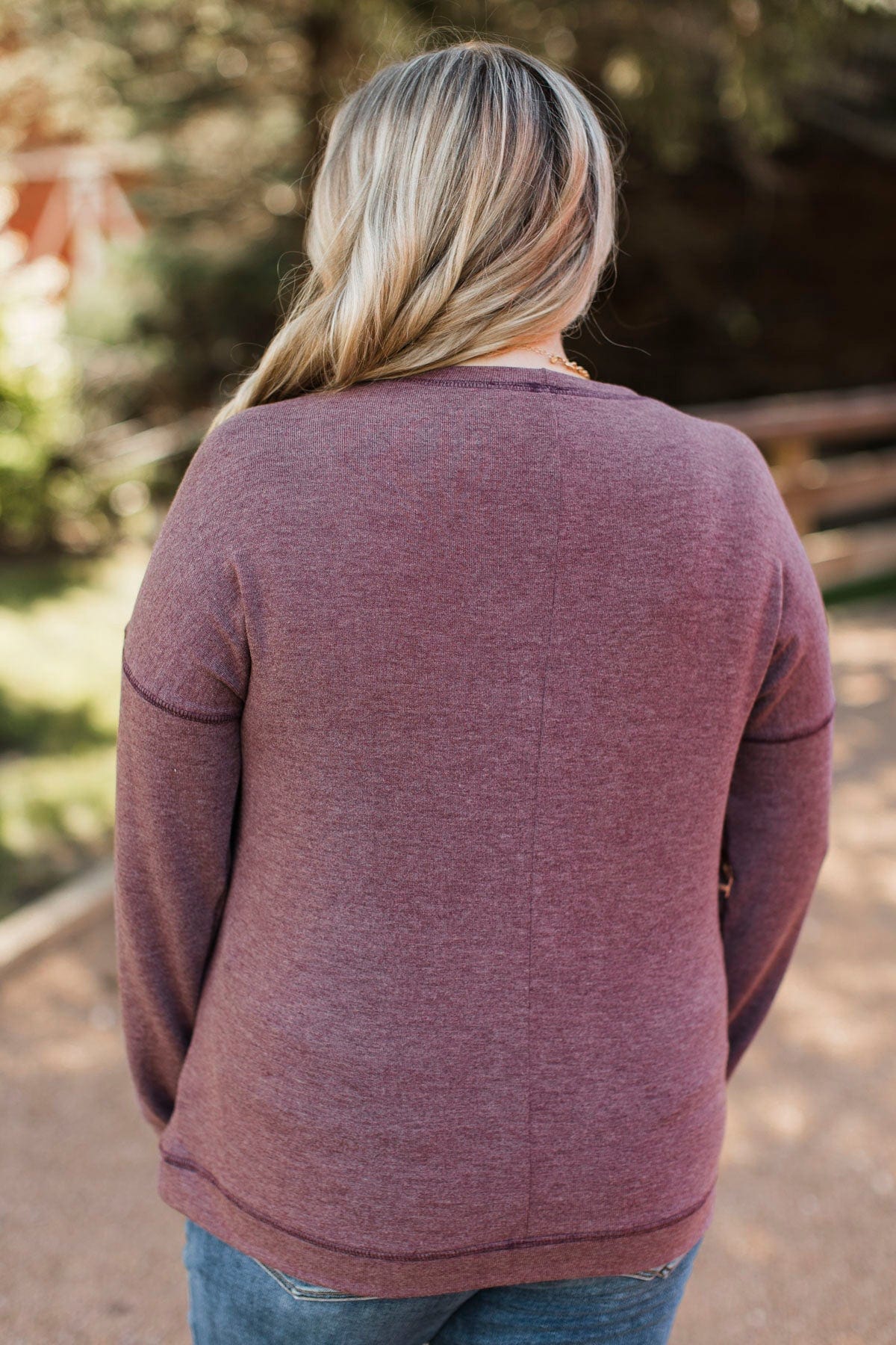 Proved My Point Long Sleeve Top- Light Plum - Image 9