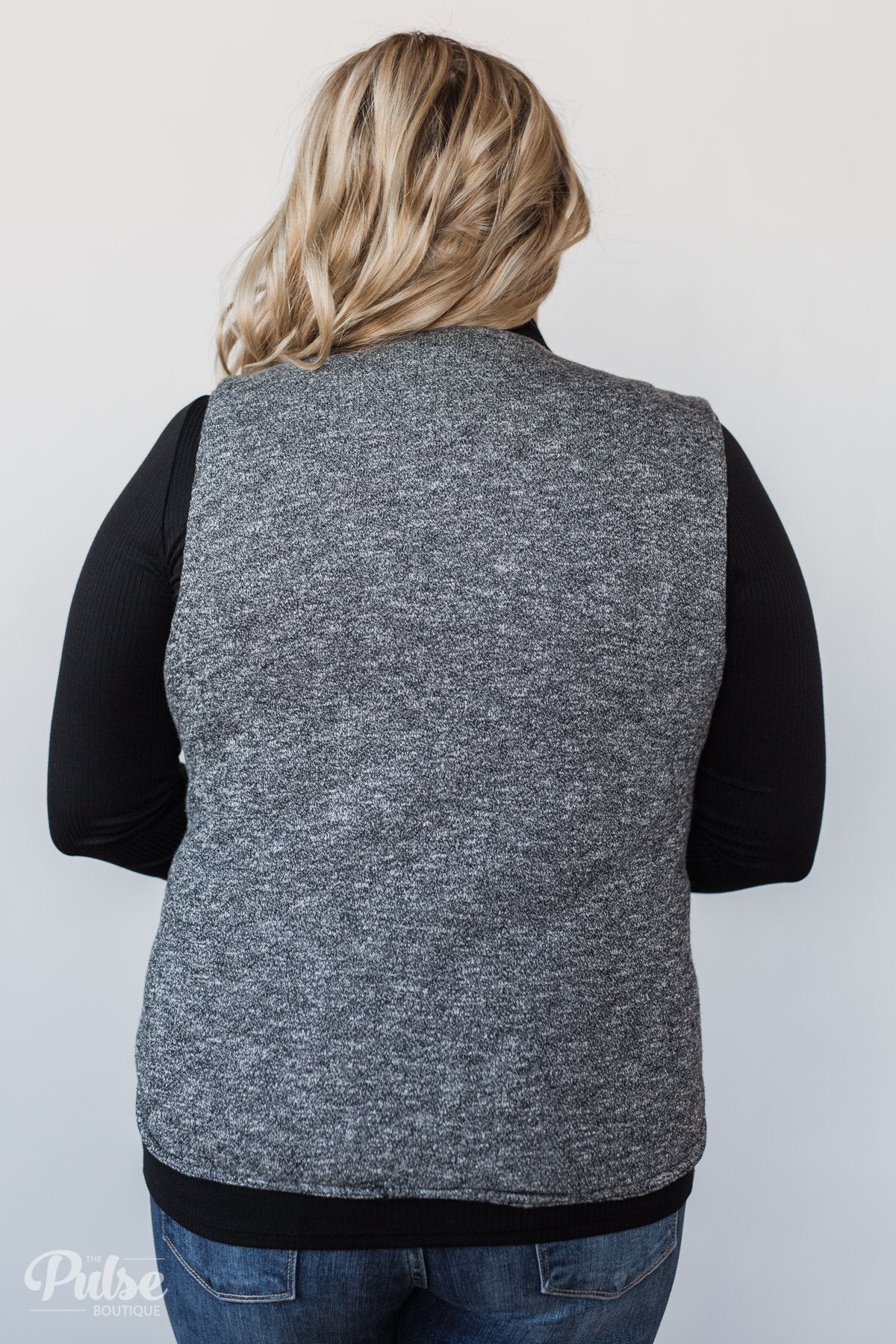 Puffer Vest- Charcoal & Black - Image 5
