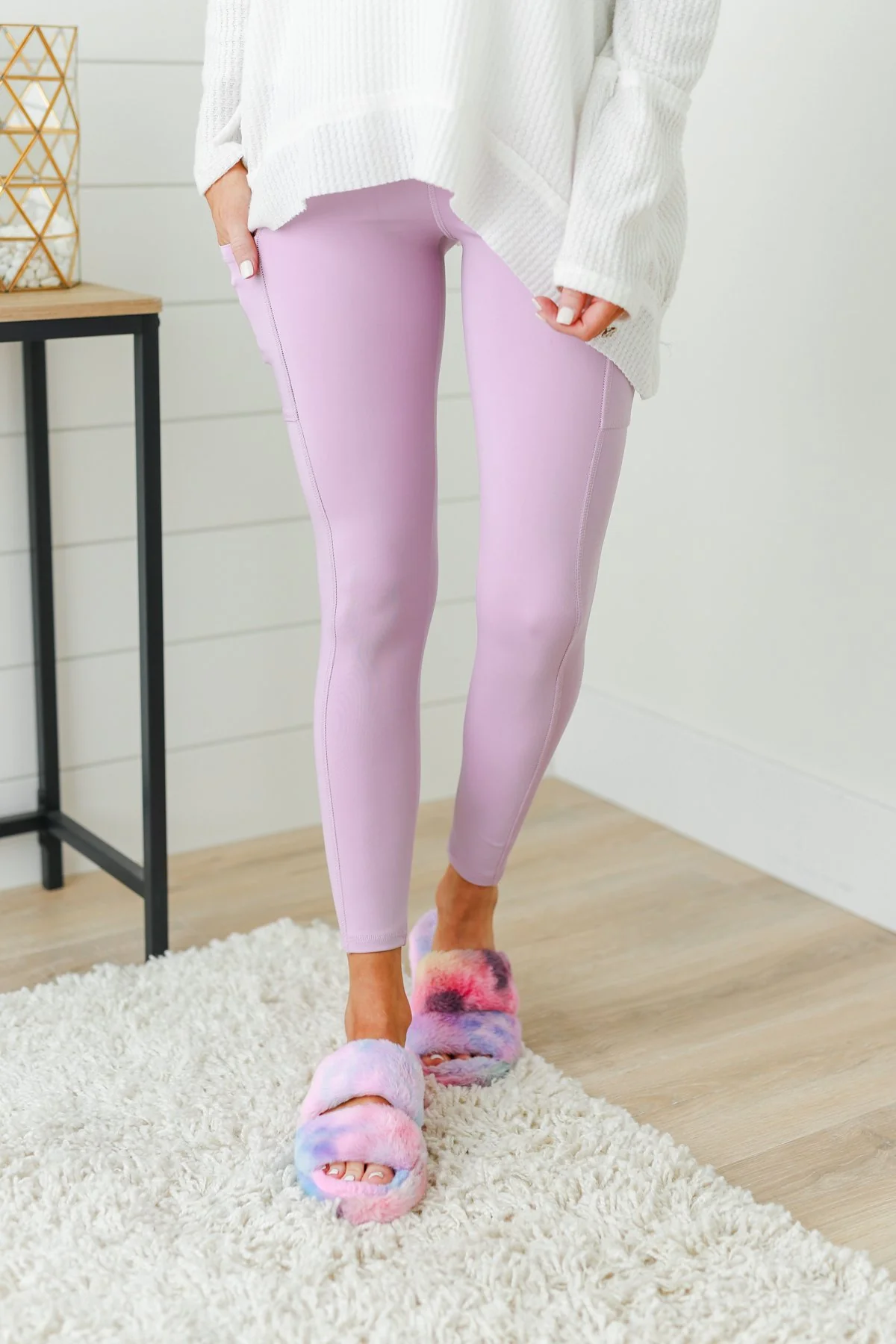 Pulse Basics Athleisure Leggings- Lilac - Image 5