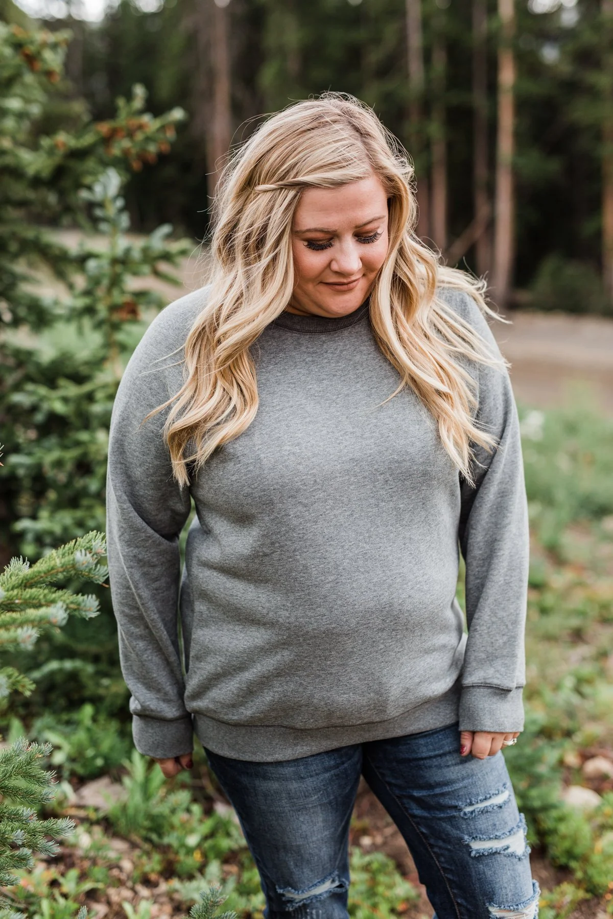 Pulse Basics Crew Neck Pullover- Dark Gray - Image 6