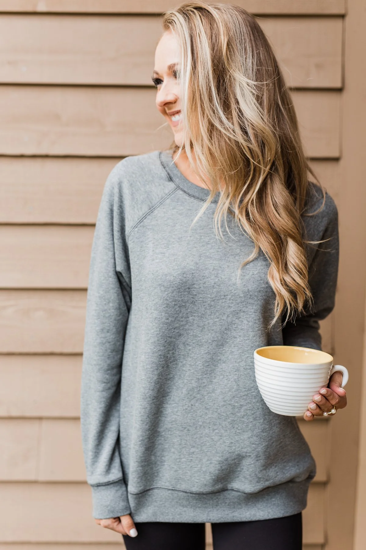 Pulse Basics Crew Neck Pullover- Dark Gray - Image 7