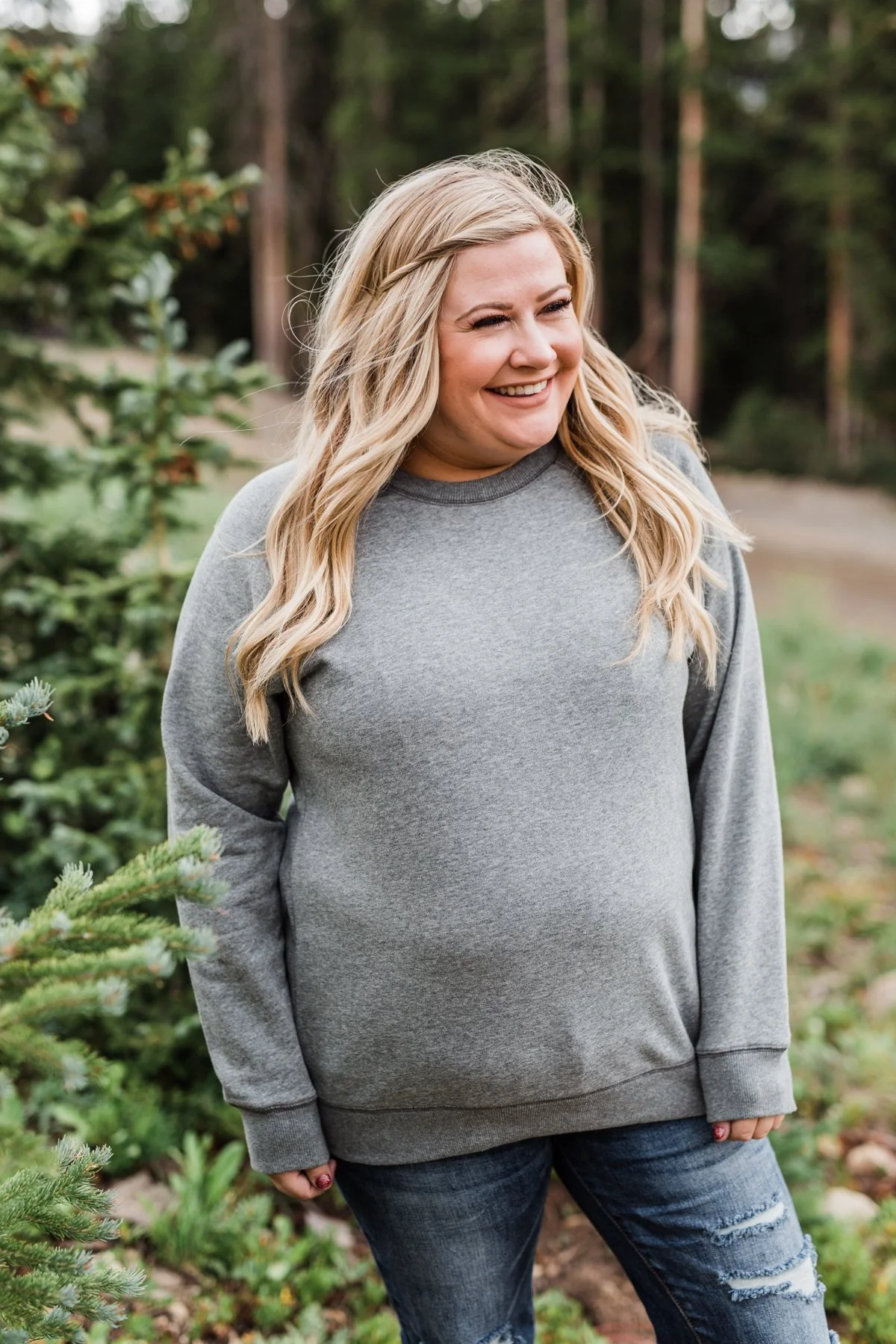 Pulse Basics Crew Neck Pullover- Dark Gray - Image 8