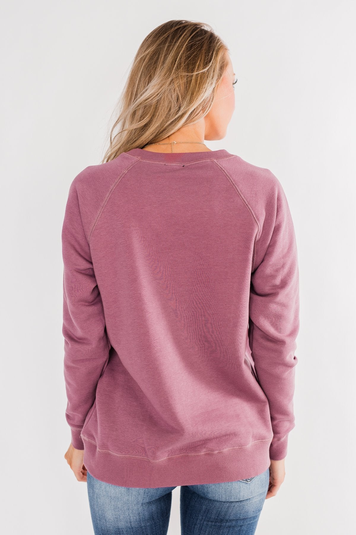 Pulse Basics Crew Neck Pullover- Orchid - Image 10