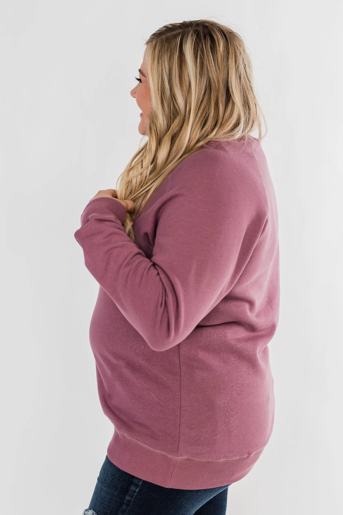 Pulse Basics Crew Neck Pullover- Orchid - Image 9