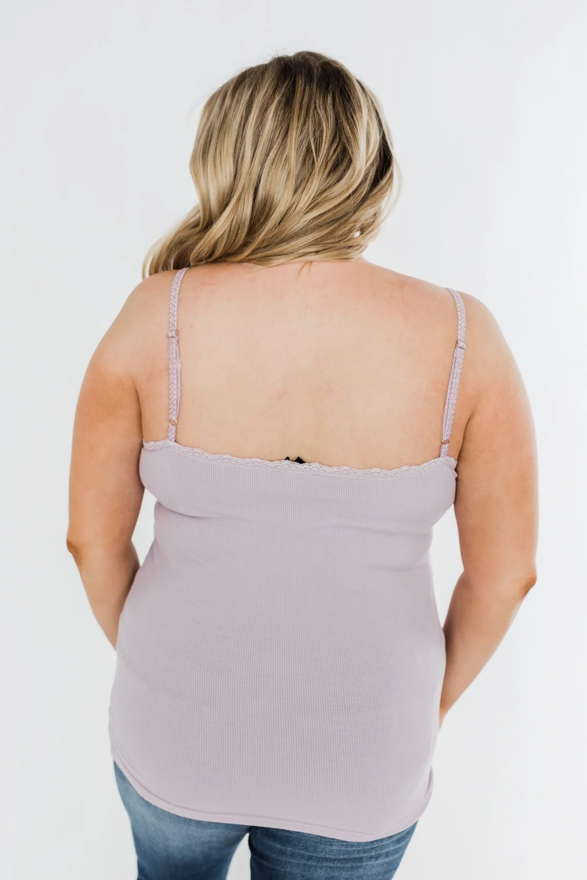 Pulse Basics Lace Trim Tank- Lilac - Image 11