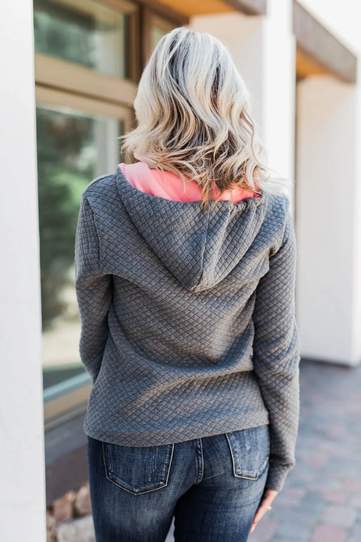 Pulse Exclusive Quarter Zip Quilted Pullover- Charcoal - Image 13