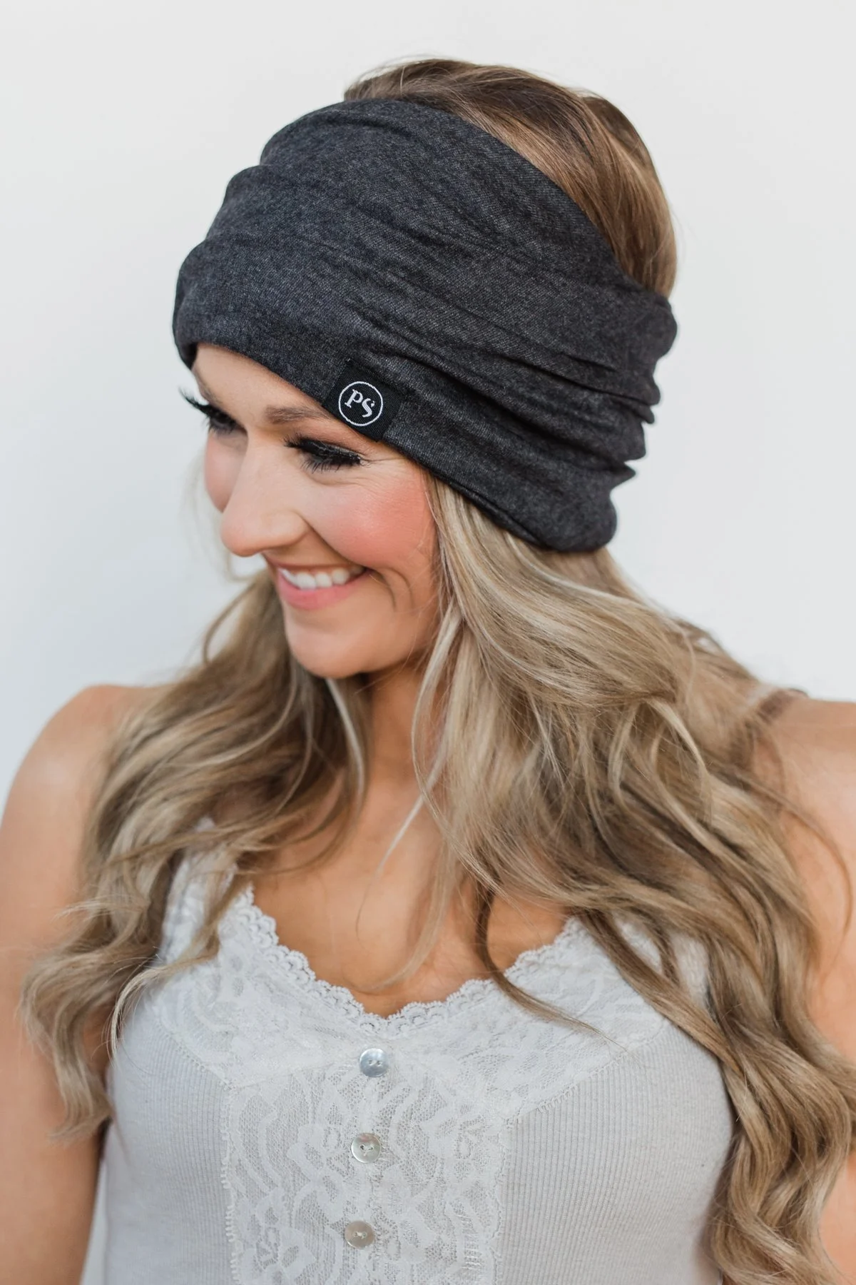Charcoal Peek-a-Boo Beanie