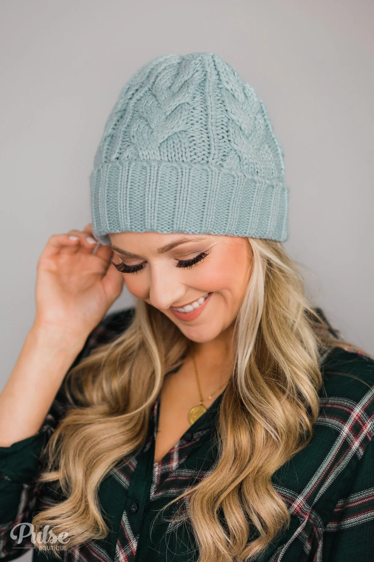 Pulse Perk- Powder Blue Beanie