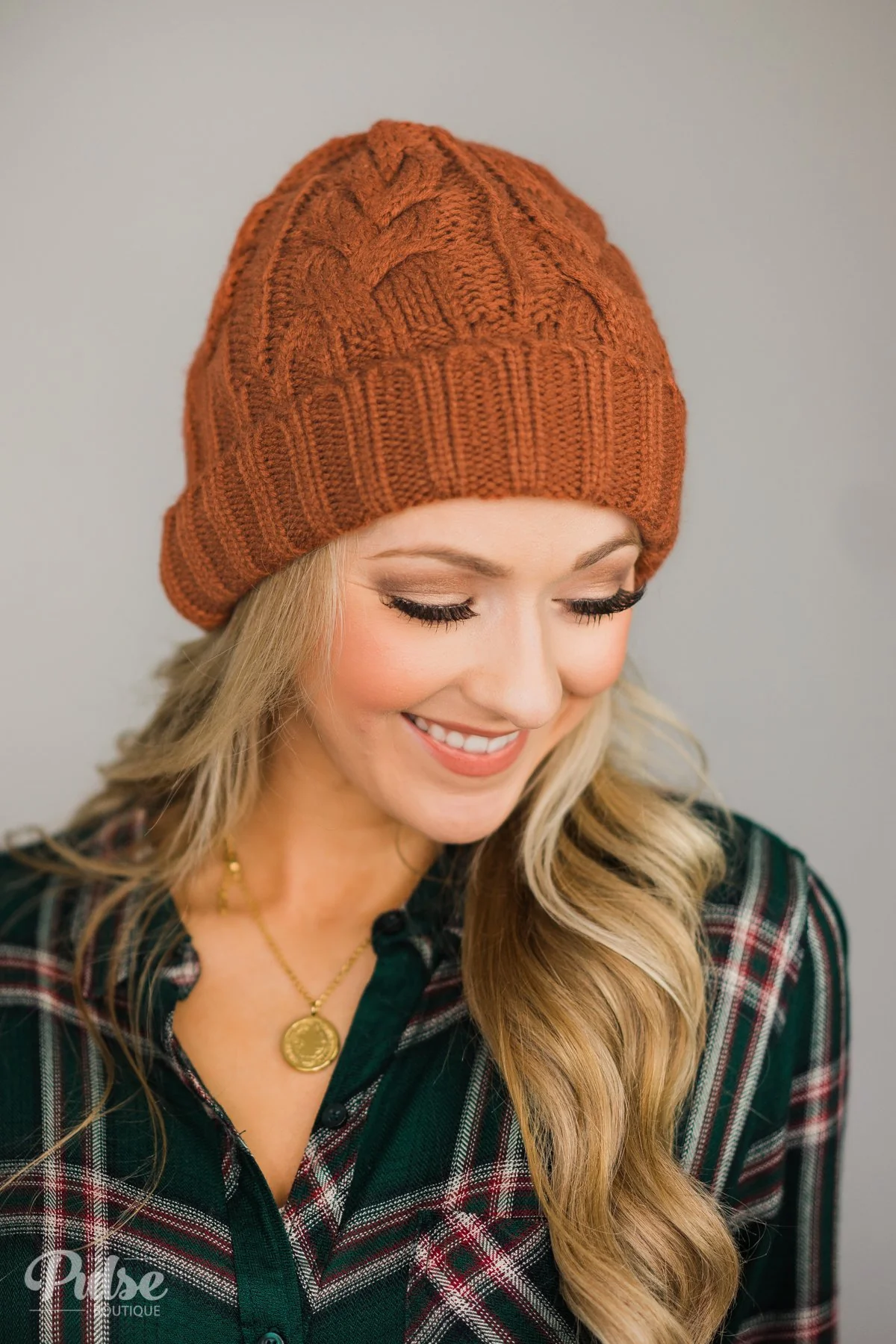 Pulse Perk- Rust Orange Beanie - Image 2