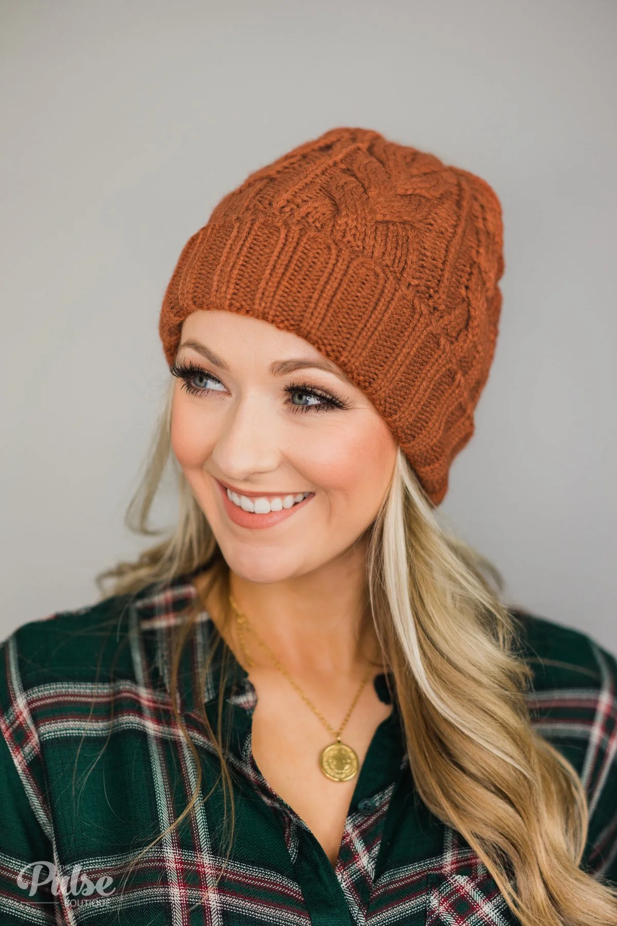 Pulse Perk- Rust Orange Beanie - Image 4