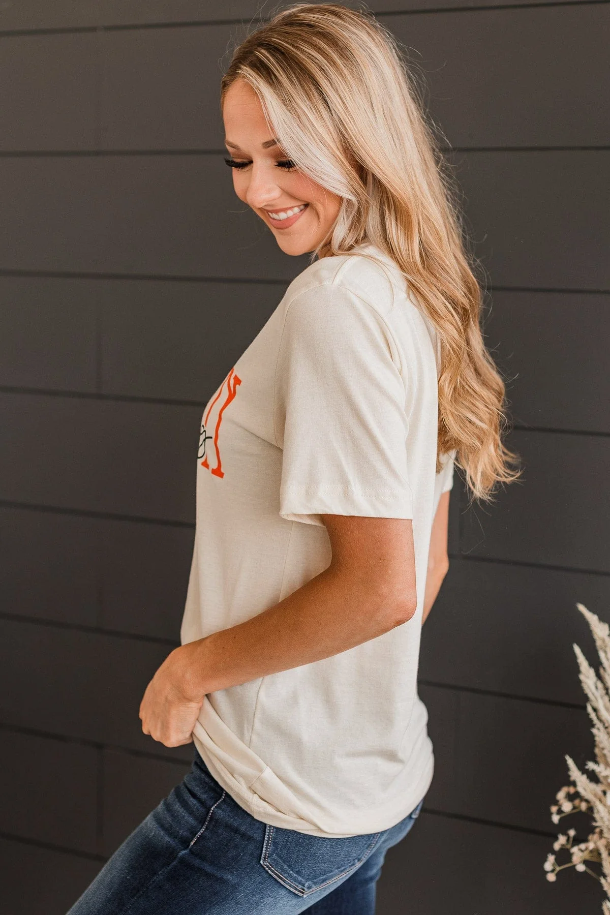 "Pumpkin Everything" Graphic Tee- Cream - Image 7