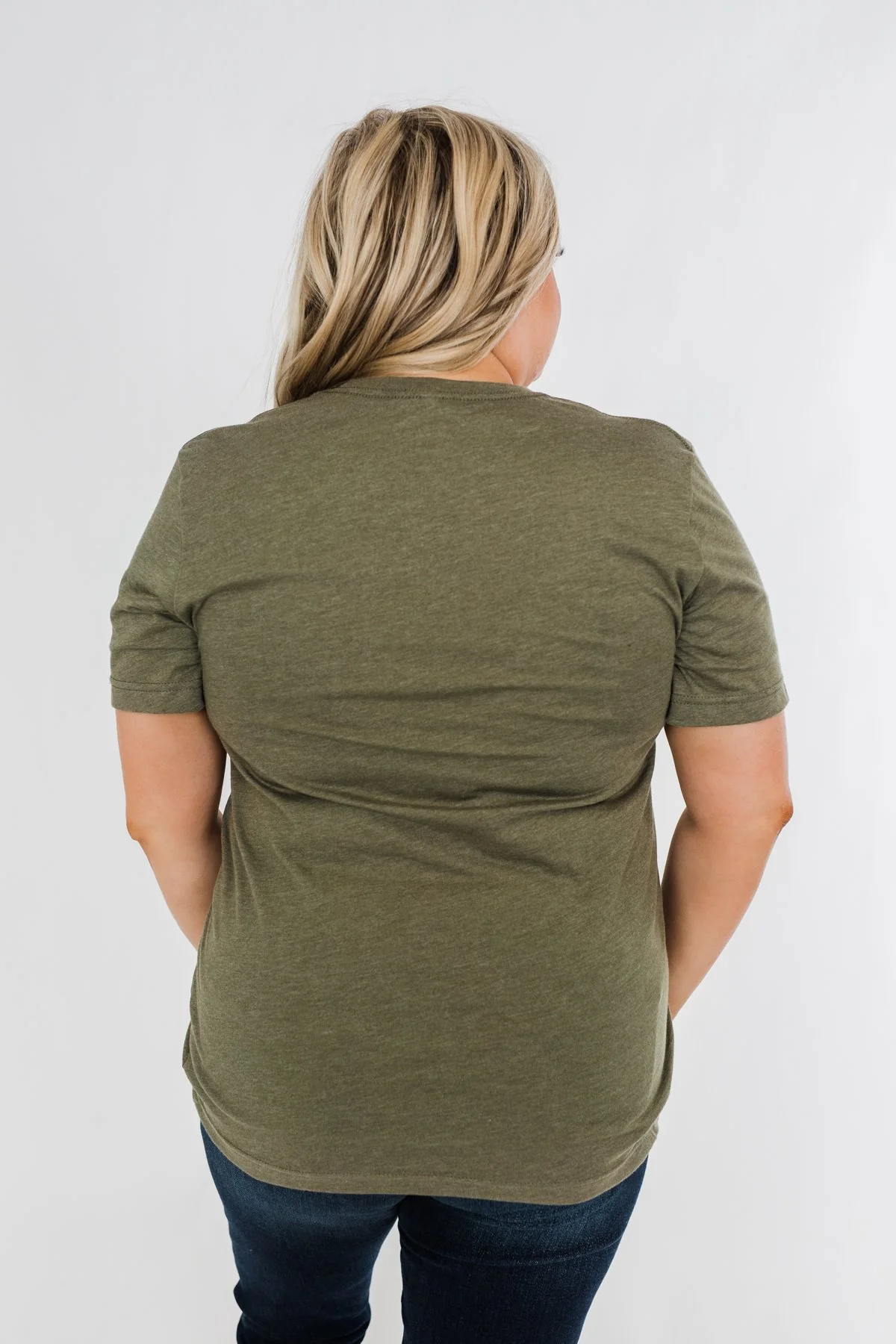 "Pumpkin Spice And Everything Nice" Graphic Tee- Olive - Image 8